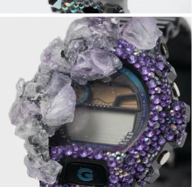 5a1ive custom crystal-covered G-Shock watch
