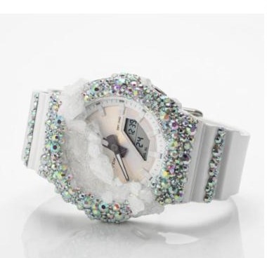 5a1ive white crystal GA-2100 CasiOak custom G-Shock
