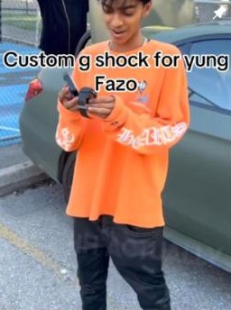 5a1ive custom G-Shock made for rapper Yung Fazo